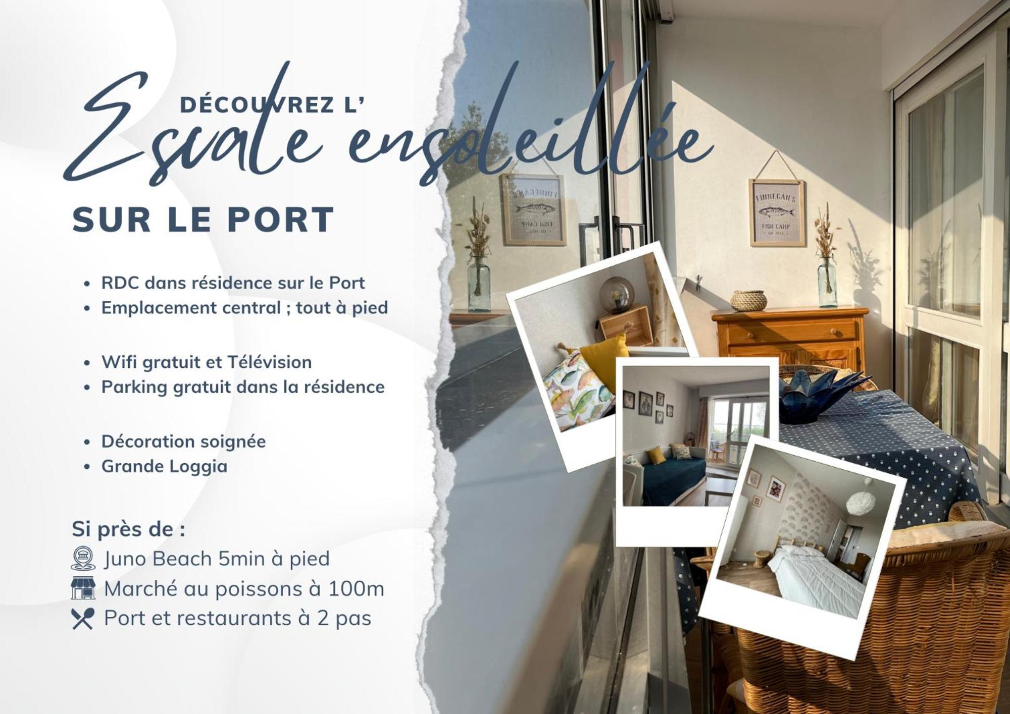 L'Escale Ensoleillee, 2 Pieces Sur Le Port Proche Juno Beach Courseulles-sur-Mer Exterior photo